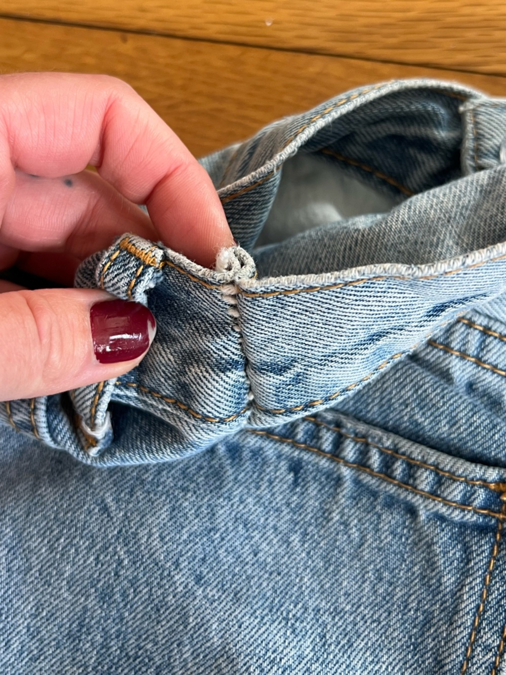 Princess Polly Asymmetrical Jeans - Picture 6 of 6